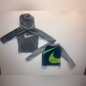 Nike Blue and Gray Tee with Neon Accents